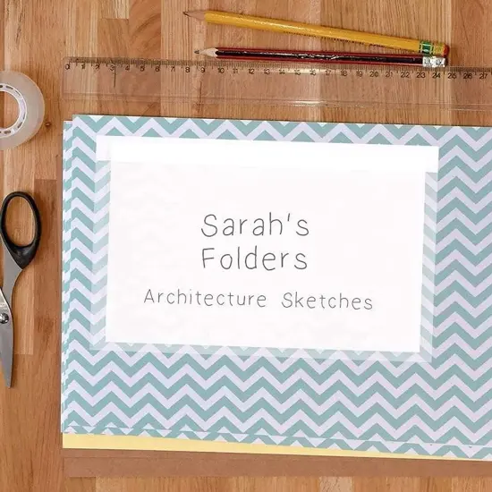 50-Pack Clear Adhesive Pockets Sleeves 5x8 for Index Card and Planners, Bulk Top Load Plastic Label Holder Protector for Photos, Note Cards, Office Supplies, Small Business {4}