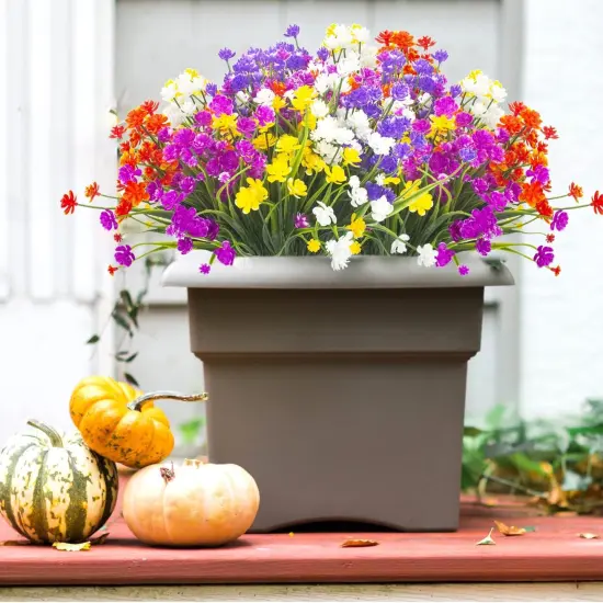 Artificial Flowers, 20 Bundles Outdoor Summer Bouquets Fake Flowers {3}