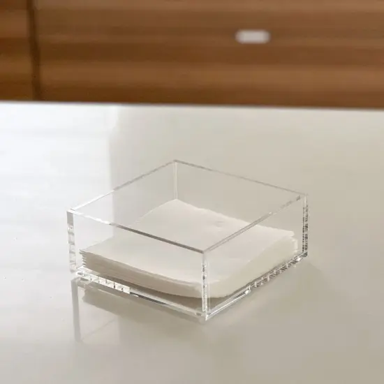 Lucite Square Napkin Holder {4}