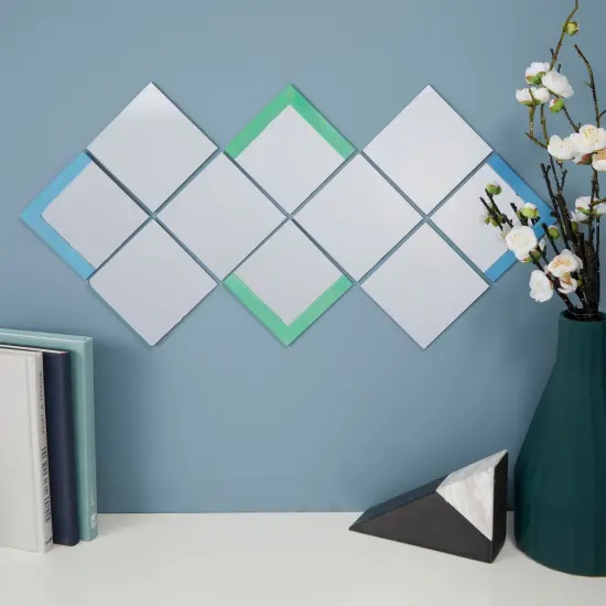 50 Pack Square Glass Mirror Tiles, 4 Inch Panels for Crafts, Centerpieces, DIY Home Decor {6}