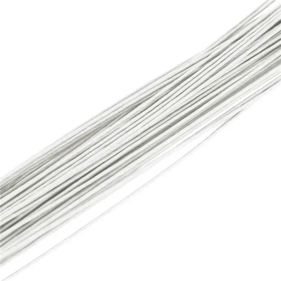 26 Gauge White Floral Wires 16 Inch Stem Wires for Florist Crafts Making 100 Pack {2}