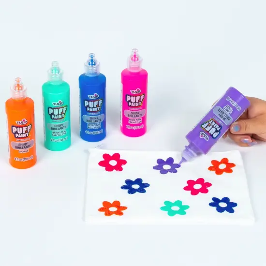 Tulip Puff Paint Slick Royal Blue, Multi-Surface Craft Paint, 4 fl. oz. 3 Pack {4}