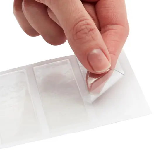 120 Pack Clear 3-Ring Binder Spine Label Holder Stickers with 126 Blank White Inserts, Self-Adhesive Pocket Sleeves for Small Business, Office Supplies (1x3 In) {6}