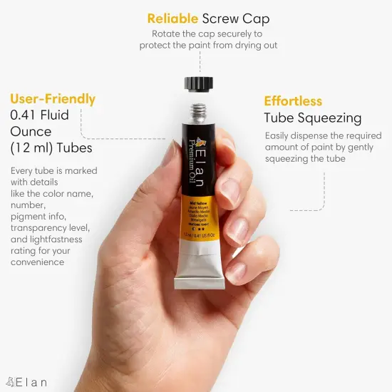 Professional Oil Paint Set, 24 Oil Paint Tubes 0.4oz, Artist Paint Set for Adults, Oil Based Paint for Canvas, Mini Oil Painting Set, Professional Paint Set Non Toxic, Oil Base Paint, Mini Paints {2}