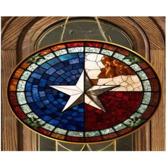 Texas Lone Star State Round Sign {3}