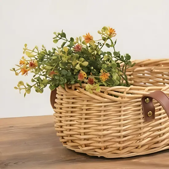 Green-Yellow Grass and Golden Buds Pick for Autumn Decor and Crafts {2}