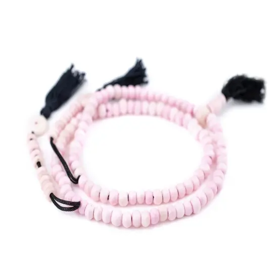 The Bead Chest Pastel Pink Bone Mala Beads (6mm) {3}