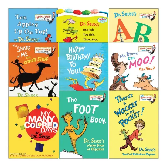 Kaplan Early Learning Company Dr. Seuss Board Books - Set of 9 {1}