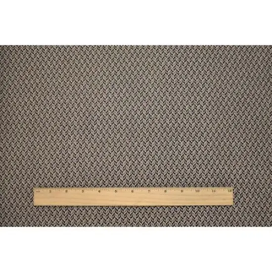 Deep Brown/Ivory Wool Blend Textured Damask Decor Fabric By the Yard {2}