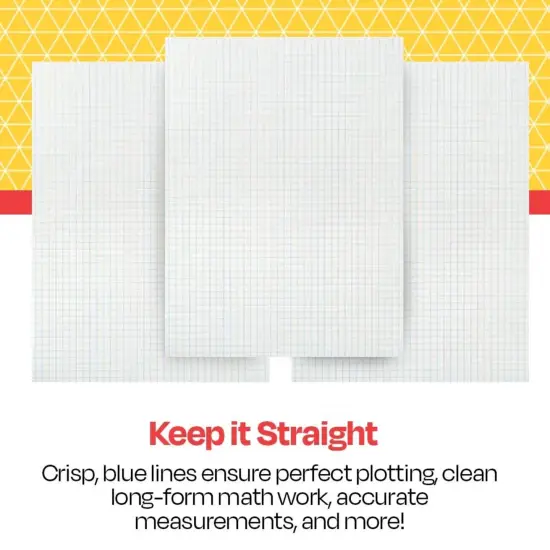 School Smart Graph Paper, 1/4 Inch Rule, 9 x 12 Inches, White, 500 Sheets {5}