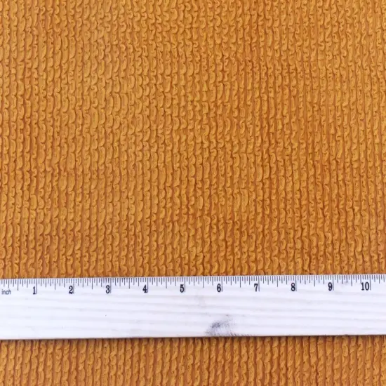 Mustard Yellow Famous Maker Stripe Texture Knit Yoga Activewear Fabric By the Yard {4}