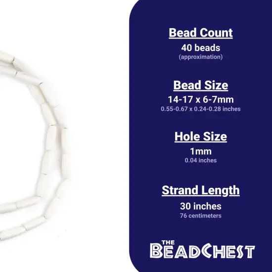 The Bead Chest White Kenya Bone Beads (Oval) {4}