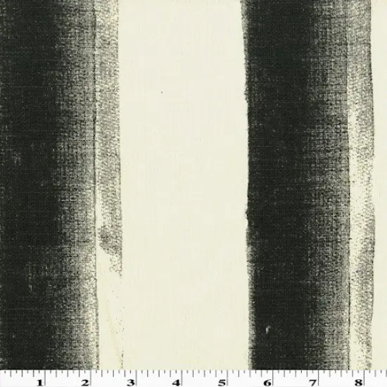 Off-White/Gray Chris Stone Stripe Print Canvas Decor Fabric By the Yard {1}
