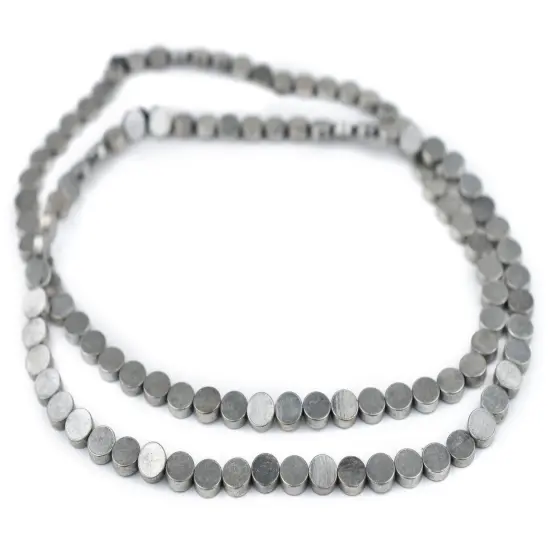 The Bead Chest Circular Disk Silver Beads (8mm) {3}