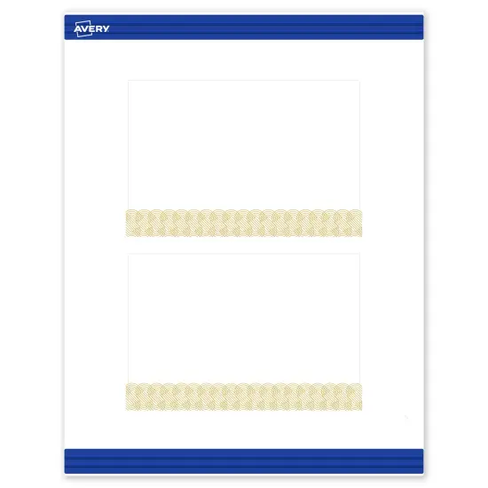 Avery Printable Rectangle Postcards with Sure Feed Technology, Pre-Printed Gold Lace Trim Pattern, Matte White, 4" x 6", Laser & Inkjet Compatible, 20 Total, Great for Branding, Marketing, and Events {1}