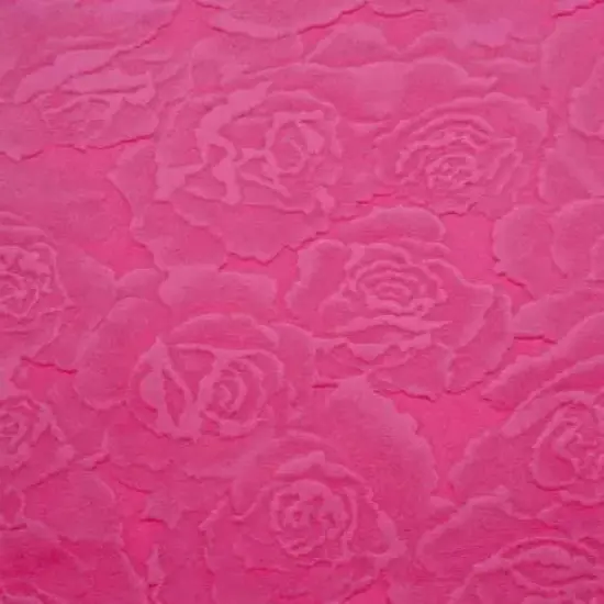 Cuddle 3 Extra Wide Rose Burnout Limited Edition Fuchsia Fabric per yard {1}