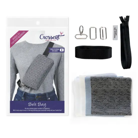 Crosscut Sewing Co.&reg; Belt Bag Sewing Project Kit - Beginner Friendly DIY Sewing Kit Line up {1}