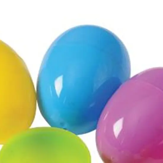 Plastic Eggs 2 1/2 Inch Include 1 Units {4}