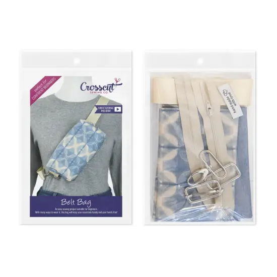 Crosscut Sewing Co.&reg; Belt Bag Sewing Project Kit - Beginner Friendly DIY Sewing Kit Shibori {2}