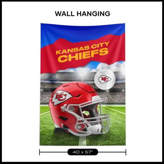 Kansas City Chiefs NFL Midfield Wall Hanging Tapestry 40 x 57 inches {6}