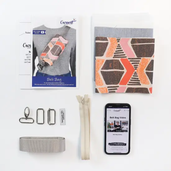 Crosscut Sewing Co.&reg; Belt Bag Sewing Project Kit - Beginner Friendly DIY Sewing Kit Yucatan {6}