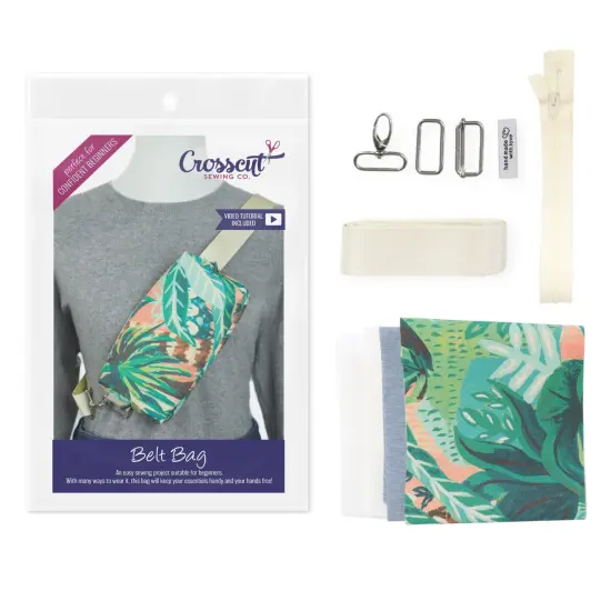 Crosscut Sewing Co.&reg; Belt Bag Sewing Project Kit - Beginner Friendly DIY Sewing Kit Belize {1}