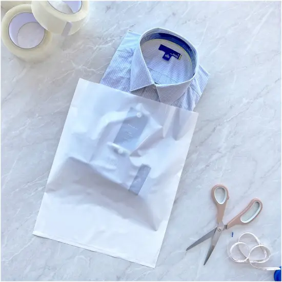 Plymor 12" x 15", White 2 Mil Flat Open Plastic Poly Bags {4}