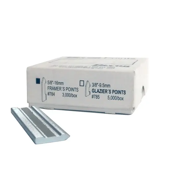 Framer Supply Wax Free Stacked Framer Points for Fletcher 07-500 FrameMaster Driver, Silver, 5/8" Long, Pack of 3000 {1}