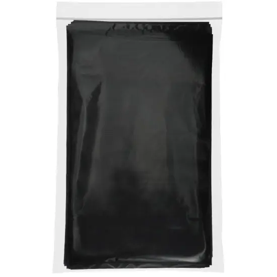 Plymor 6" x 10", 2 Mil Flat Open Amber UV Plastic Poly Bags {5}