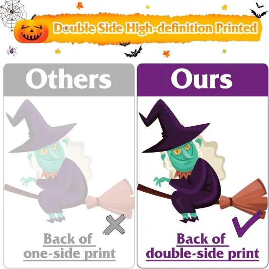 671 PCS Halloween Window Clings, 10 Sheets Large Halloween Window Decorations {2}