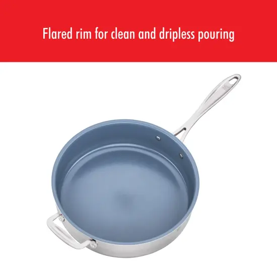 ZWILLING Spirit 3-ply Stainless Steel Ceramic Nonstick Saute Pan {6}