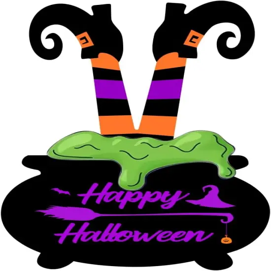 Halloween Witch Legs Wreath {1}