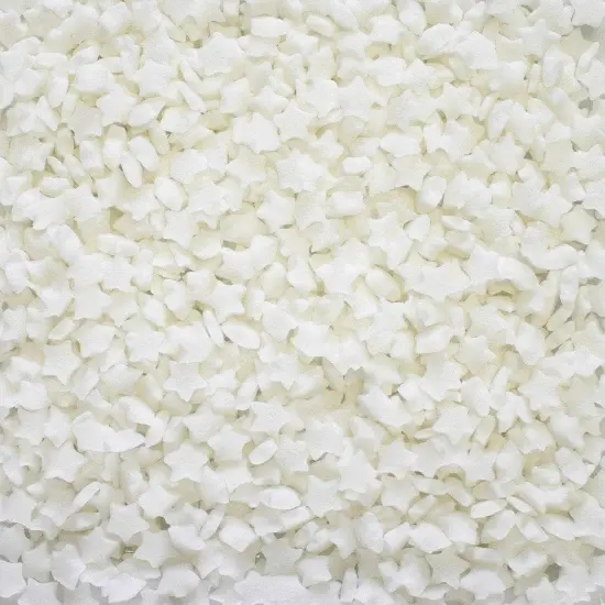 Krazy Sprinkles - White Stars (1/2 Cup, 1x Jar) for Cakes, Ice Cream & Cookies {1}