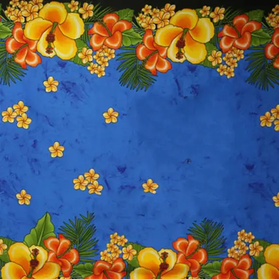 Kingdom of Tonga Polyester Sarong 72" L x 45" W Blue {5}