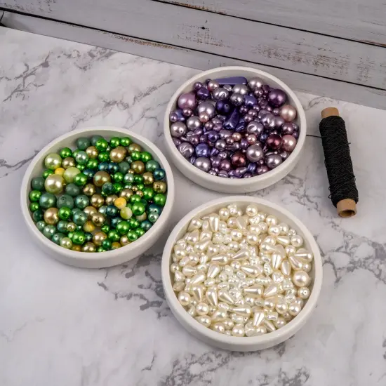 John Bead Mixed Czech Glass Beads Vial, 100g Emerald Isles {3}