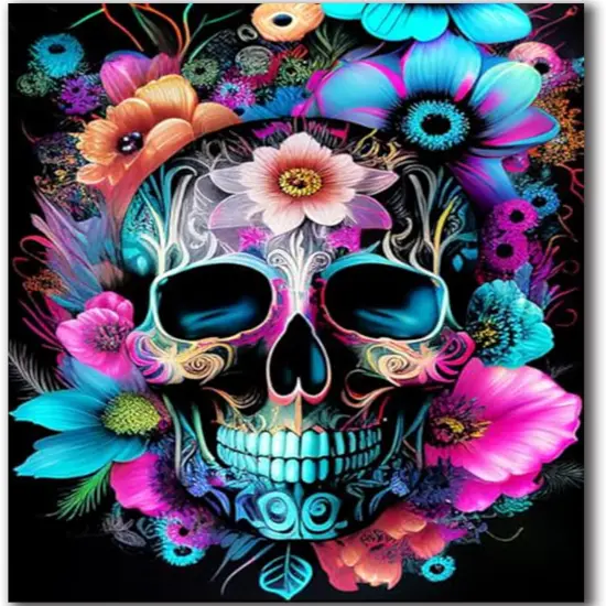 Sugar Skull Diamond Painting Kit {1}