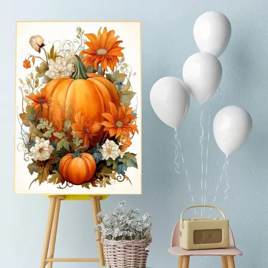 Fall Paint by Numbers for Adults {3}
