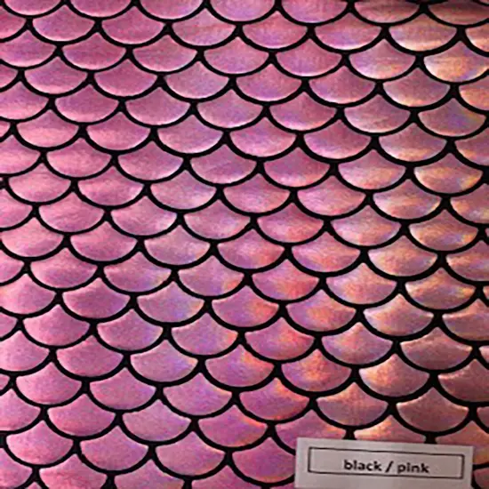 1 Yard Mermaid Poly Spandex Medium Multi Foil Fabric 58/60 Inch Width Black Two Tone Brown {3}