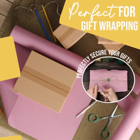 Kraft Paper Roll 17.75" X 1320" (110' Ft) Colored Paper Roll - Packing Paper Roll - Craft Supplies - Kraft Wrapping Paper Perfect as Shipping Paper Craft Paper Roll by Crown Display Pink {5}