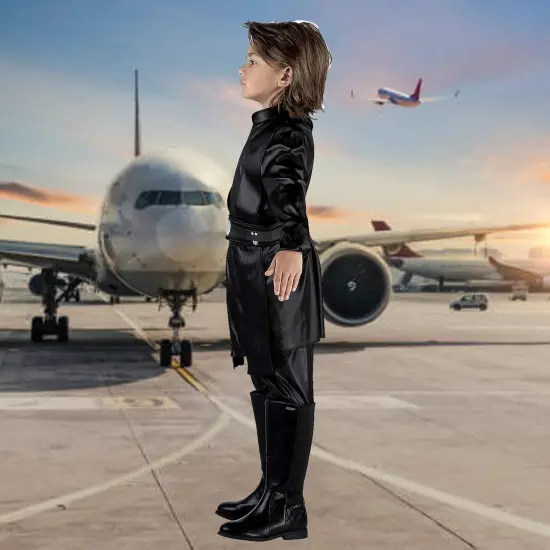 Kids Luke Skywalker Qualux Costume, Star Wars Jedi Outfit for Halloween or Cosplay {4}