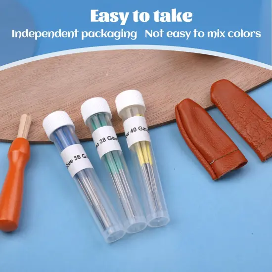 Mayboos 30 Pcs Needle Felting Needles, 3 Colors Wool Felting Supplies Felting Needles Color Coded Wool Felting Needles Tool Kit with Needle Box for Wool Felting 36 Gauge, 38 Gauge, 40gauge {3}