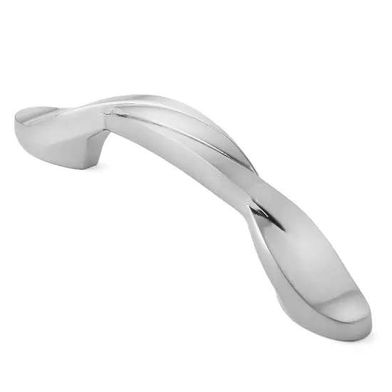 Cauldham Solid Braided Kitchen Cabinet Pulls Handles (3" Hole Centers) - Drawer/Door Hardware - Style M260 - Satin Nickel {1}