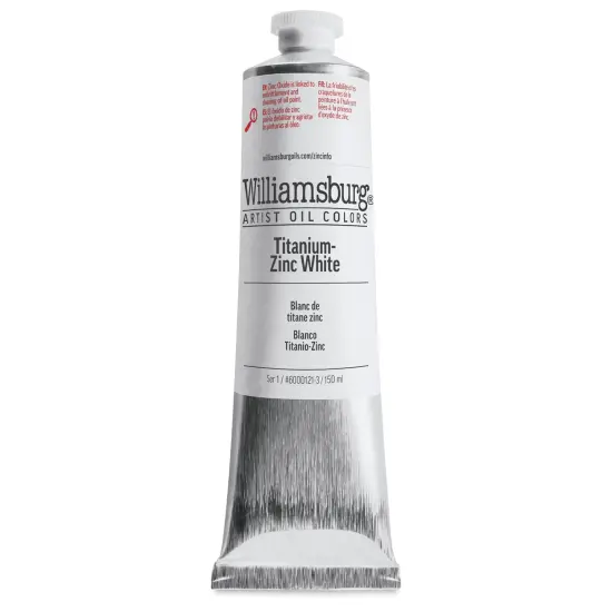 Williamsburg Handmade Oil Paint - Titanium-Zinc White, 150 ml tube {2}