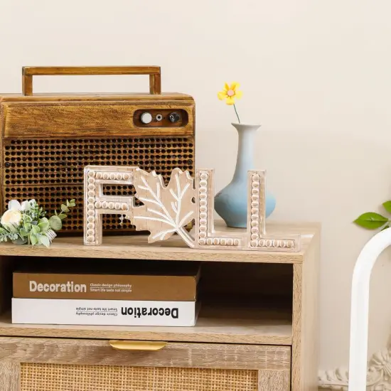 Rustic Fall Sign Wooden Fall Table Decoration {3}