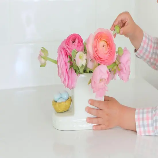 Robin's Egg Blue (Nest) A39 - Hand-Painted Ceramic Holiday D&eacute;cor - Spring Minis for the Home and Office {2}