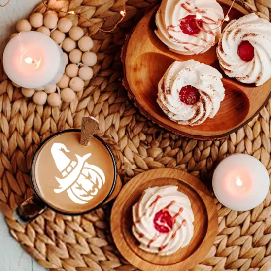 36 Pieces Reusable Halloween Cake(	Halloween Style) {3}