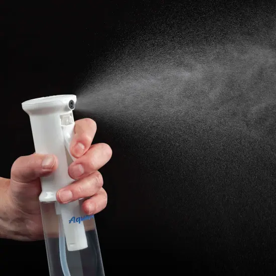 Creative Mark AquaMyst 300 ml Continuous Mist Spray Bottle - 3-Pack - Ergonomic Plant Mister - Water Mister Spray Bottle w/ Pre-Compression Technology, Drip-Free 0.3 mm Nozzle, Clear 10.14 oz Bottles {3}