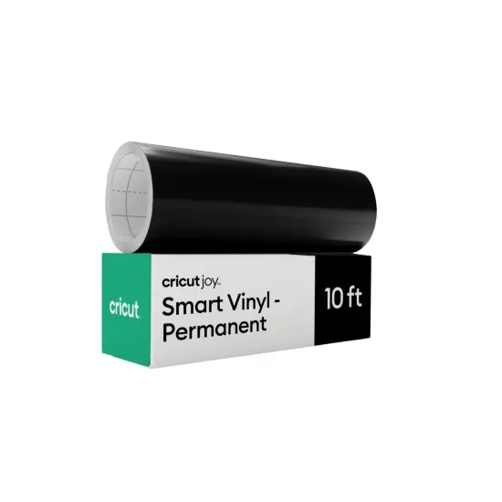Cricut Joy Smart Vinyl - Permanent, Black, 5.5 in x 10 ft (1) {1}