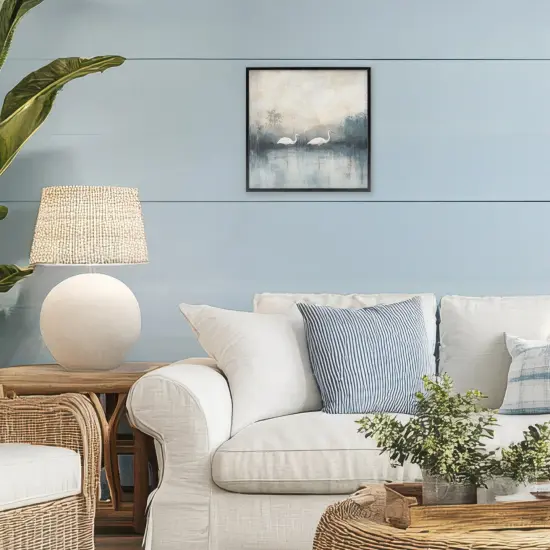 Stupell Industries Still Waters Soft Wings Framed Giclee, design by Mona Grace {8}