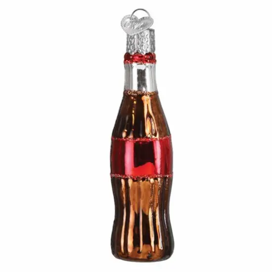 Old World Christmas 2.75 In Mini Coca-Cola Bottle Christmas Tree Ornament , Gumdrops Collection Soda Brown {2}